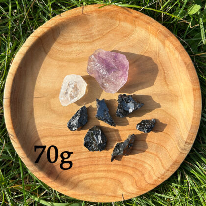 naturalny filtr do oczyszczania wody szungit szlachetny kryształ górski ametyst 70 g